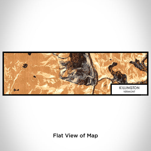 Flat View of Map Custom Killington Vermont Map Enamel Mug in Ember