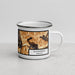 Right View Custom Killington Vermont Map Enamel Mug in Ember