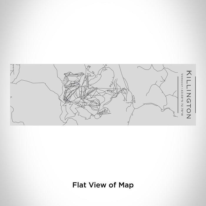 Rendered View of Killington Vermont Map Engraving on 10oz Stainless Steel Insulated Cup with Sipping Lid
