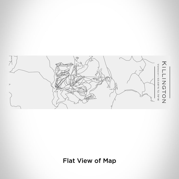 Rendered View of Killington Vermont Map Engraving on 10oz Stainless Steel Insulated Cup with Sliding Lid in White