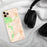 Custom Killington Vermont Map Phone Case in Watercolor on Table with Black Headphones