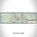 Flat View of Map Custom Killington Vermont Map Enamel Mug in Woodblock