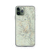 Custom Killington Vermont Map Phone Case in Woodblock