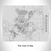 Rendered View of Kingman Arizona Map Engraving on 20oz Stainless Steel Insulated Bottle with Bamboo Top