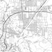 Kingman Arizona Map Print in Classic Style Zoomed In Close Up Showing Details