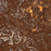 Kingman Arizona Map Print in Ember Style Zoomed In Close Up Showing Details