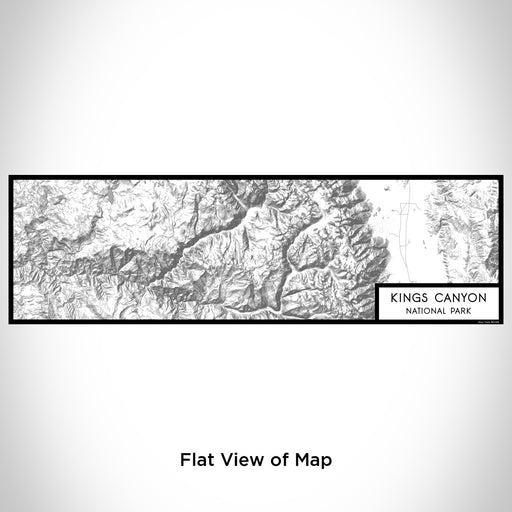 Flat View of Map Custom Kings Canyon National Park Map Enamel Mug in Classic