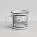 Left View Custom Kings Canyon National Park Map Enamel Mug in Classic