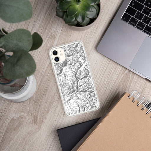 Custom Kings Canyon National Park Map Phone Case in Classic