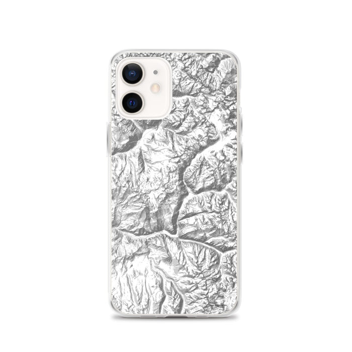 Custom Kings Canyon National Park Map iPhone 12 Phone Case in Classic