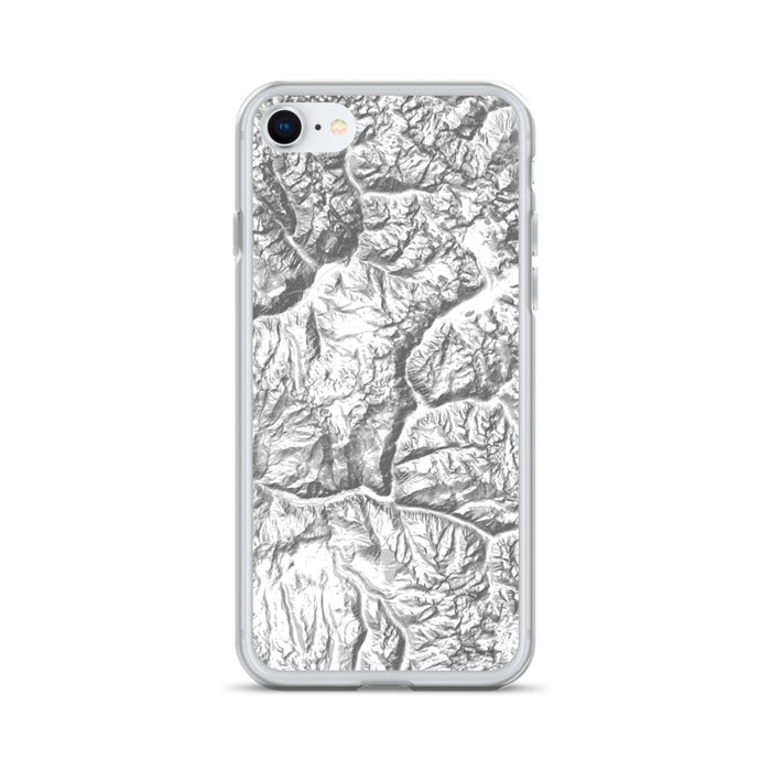 Custom Kings Canyon National Park Map iPhone SE Phone Case in Classic
