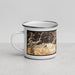 Left View Custom Kings Canyon National Park Map Enamel Mug in Ember
