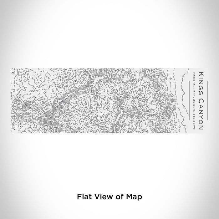 Rendered View of Kings Canyon National Park Map Engraving on 10oz Stainless Steel Insulated Cup with Sliding Lid in White
