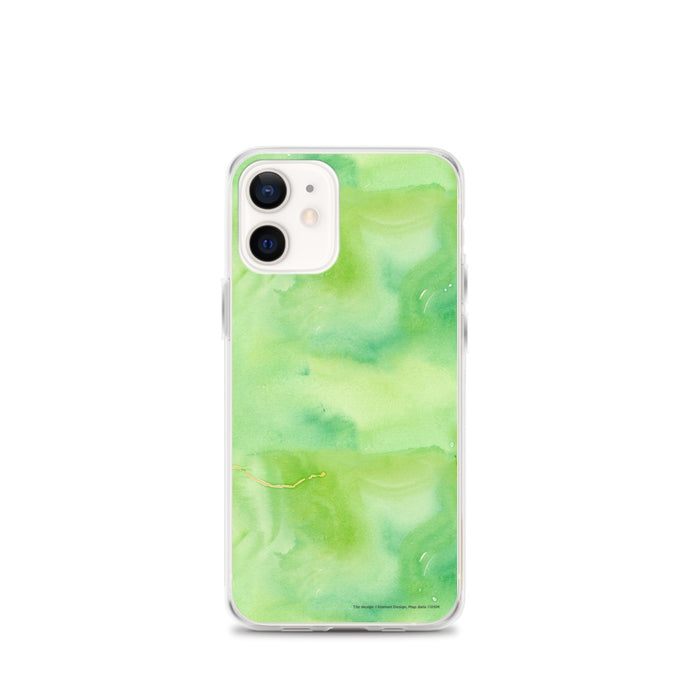 Custom Kings Canyon National Park Map iPhone 12 mini Phone Case in Watercolor
