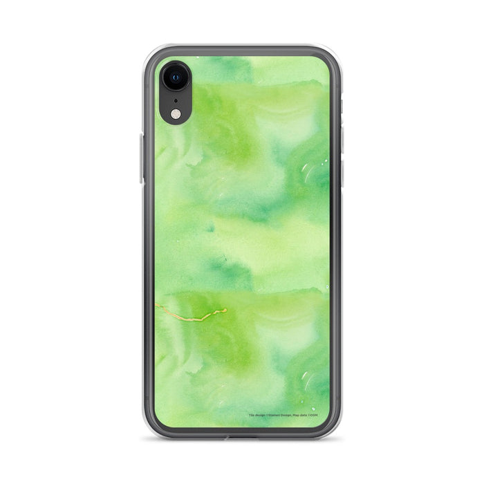 Custom Kings Canyon National Park Map Phone Case in Watercolor