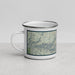 Left View Custom Kings Canyon National Park Map Enamel Mug in Woodblock