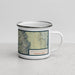 Right View Custom Kings Canyon National Park Map Enamel Mug in Woodblock