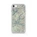 Custom Kings Canyon National Park Map iPhone SE Phone Case in Woodblock