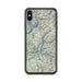 Custom Kings Canyon National Park Map Phone Case in Woodblock