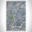 Kings Peak Utah Map Print Portrait Orientation in Afternoon Style With Shaded Background