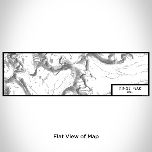 Flat View of Map Custom Kings Peak Utah Map Enamel Mug in Classic