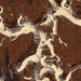 Kings Peak Utah Map Print in Ember Style Zoomed In Close Up Showing Details