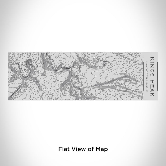 Rendered View of Kings Peak Utah Map Engraving on 10oz Stainless Steel Insulated Cup with Sipping Lid