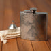 Kings Peak Utah Custom Engraved City Map Inscription Coordinates on 6oz Stainless Steel Flask
