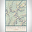 Kings Peak Utah Map Print Portrait Orientation in Woodblock Style With Shaded Background