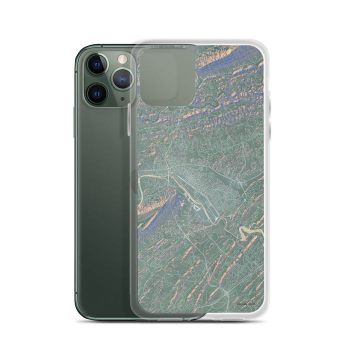 Custom Kingsport Tennessee Map Phone Case in Afternoon
