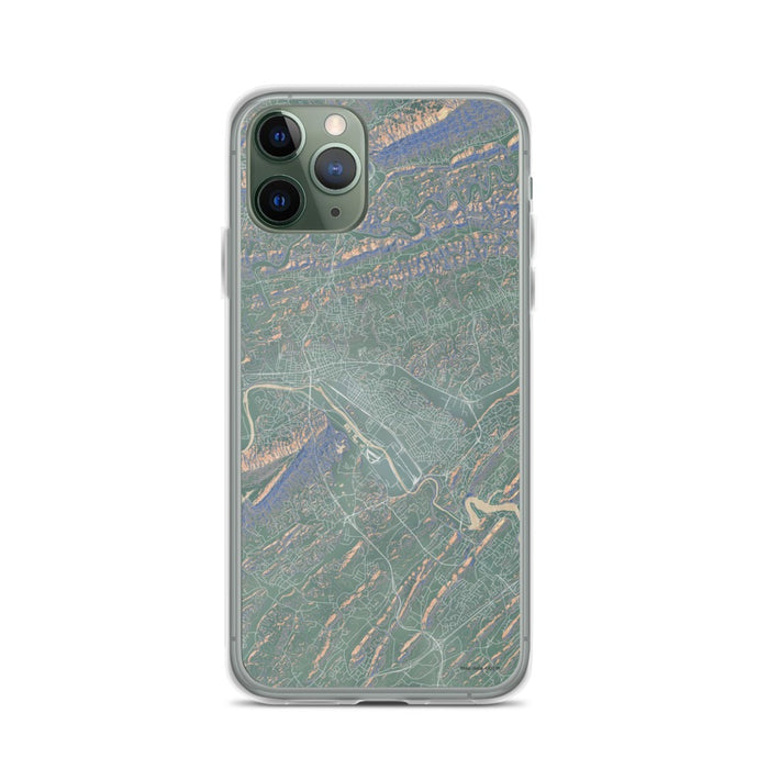 Custom iPhone 11 Pro Kingsport Tennessee Map Phone Case in Afternoon