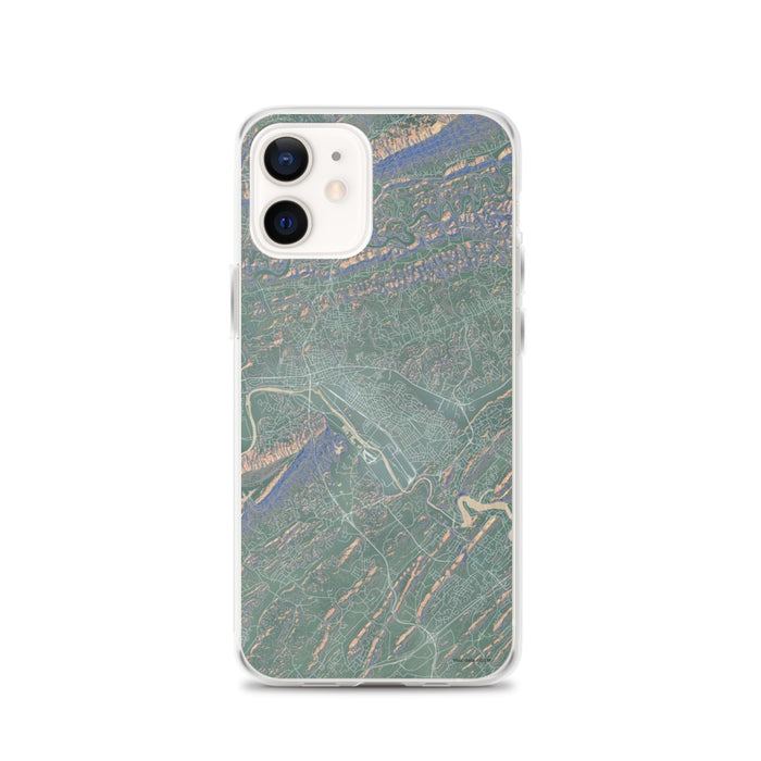 Custom iPhone 12 Kingsport Tennessee Map Phone Case in Afternoon