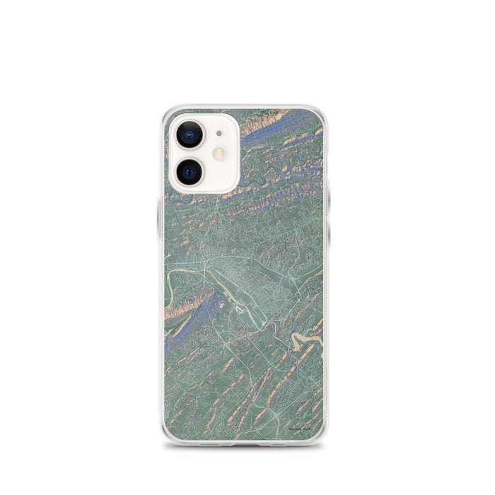 Custom iPhone 12 mini Kingsport Tennessee Map Phone Case in Afternoon