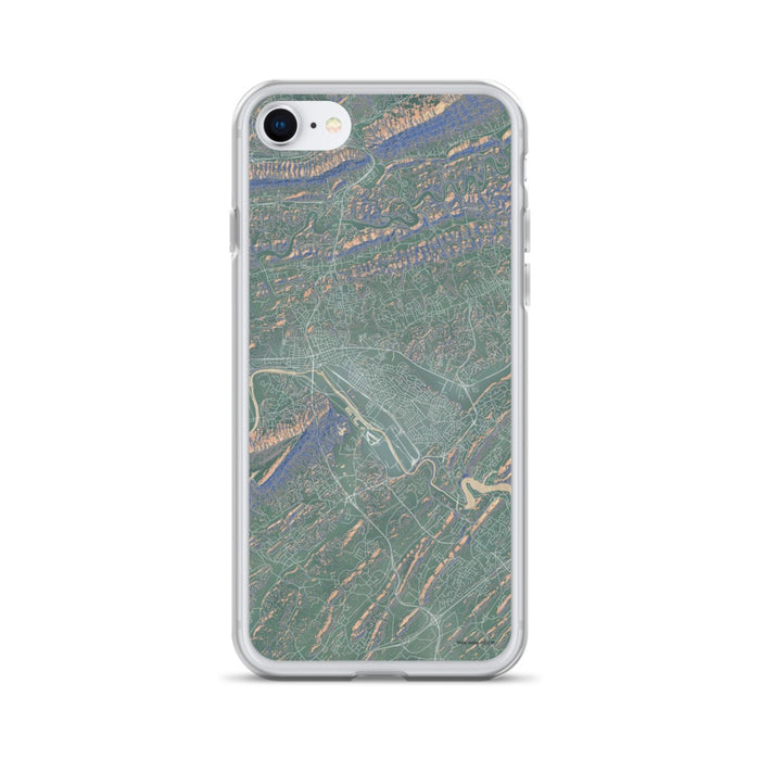 Custom iPhone SE Kingsport Tennessee Map Phone Case in Afternoon