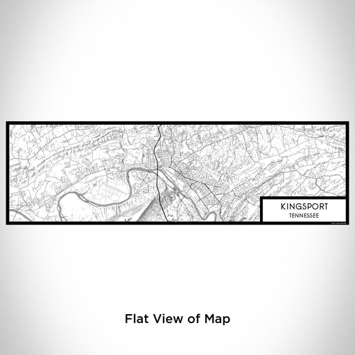 Flat View of Map Custom Kingsport Tennessee Map Enamel Mug in Classic