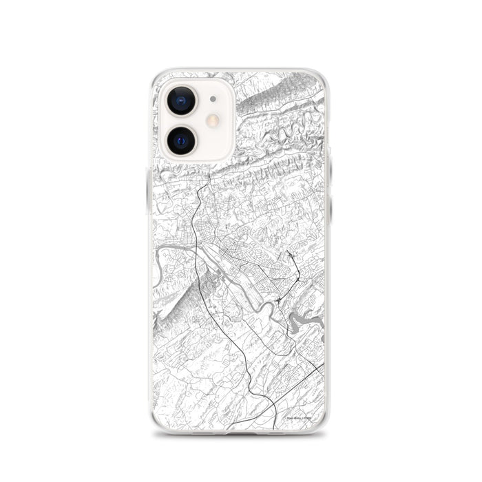 Custom iPhone 12 Kingsport Tennessee Map Phone Case in Classic