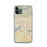 Custom iPhone 11 Pro Kingsport Tennessee Map Phone Case in Woodblock
