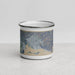 Front View Custom Kingston Jamaica Map Enamel Mug in Afternoon