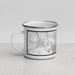 Left View Custom Kingston Jamaica Map Enamel Mug in Classic