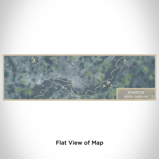 Flat View of Map Custom Kinston North Carolina Map Enamel Mug in Afternoon