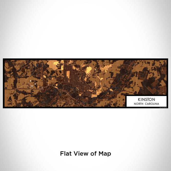 Flat View of Map Custom Kinston North Carolina Map Enamel Mug in Ember