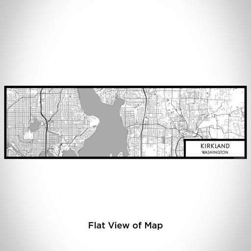 Flat View of Map Custom Kirkland Washington Map Enamel Mug in Classic