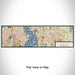 Flat View of Map Custom Kirkland Washington Map Enamel Mug in Woodblock