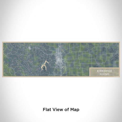 Flat View of Map Custom Kirksville Missouri Map Enamel Mug in Afternoon