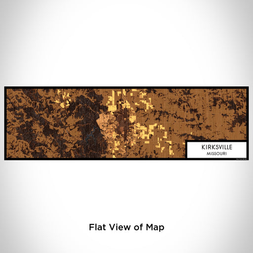Flat View of Map Custom Kirksville Missouri Map Enamel Mug in Ember