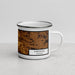 Right View Custom Kirksville Missouri Map Enamel Mug in Ember
