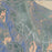 Kirkwood California Map Print in Afternoon Style Zoomed In Close Up Showing Details
