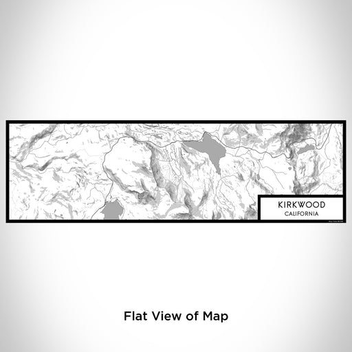 Flat View of Map Custom Kirkwood California Map Enamel Mug in Classic