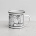 Right View Custom Kirkwood California Map Enamel Mug in Classic