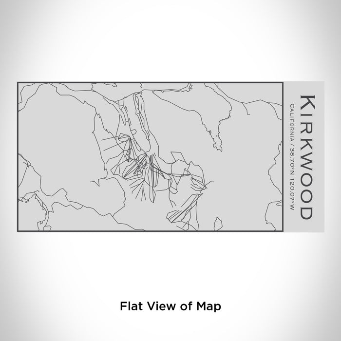 Rendered View of Kirkwood California Map Engraving on 17oz Stainless Steel Insulated Cola Bottle